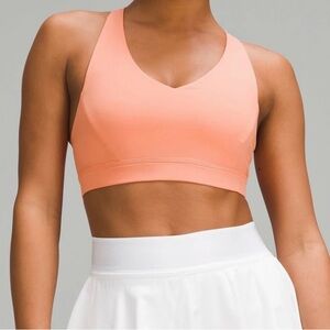 Lululemon Women's Peach Sports Bra size 8